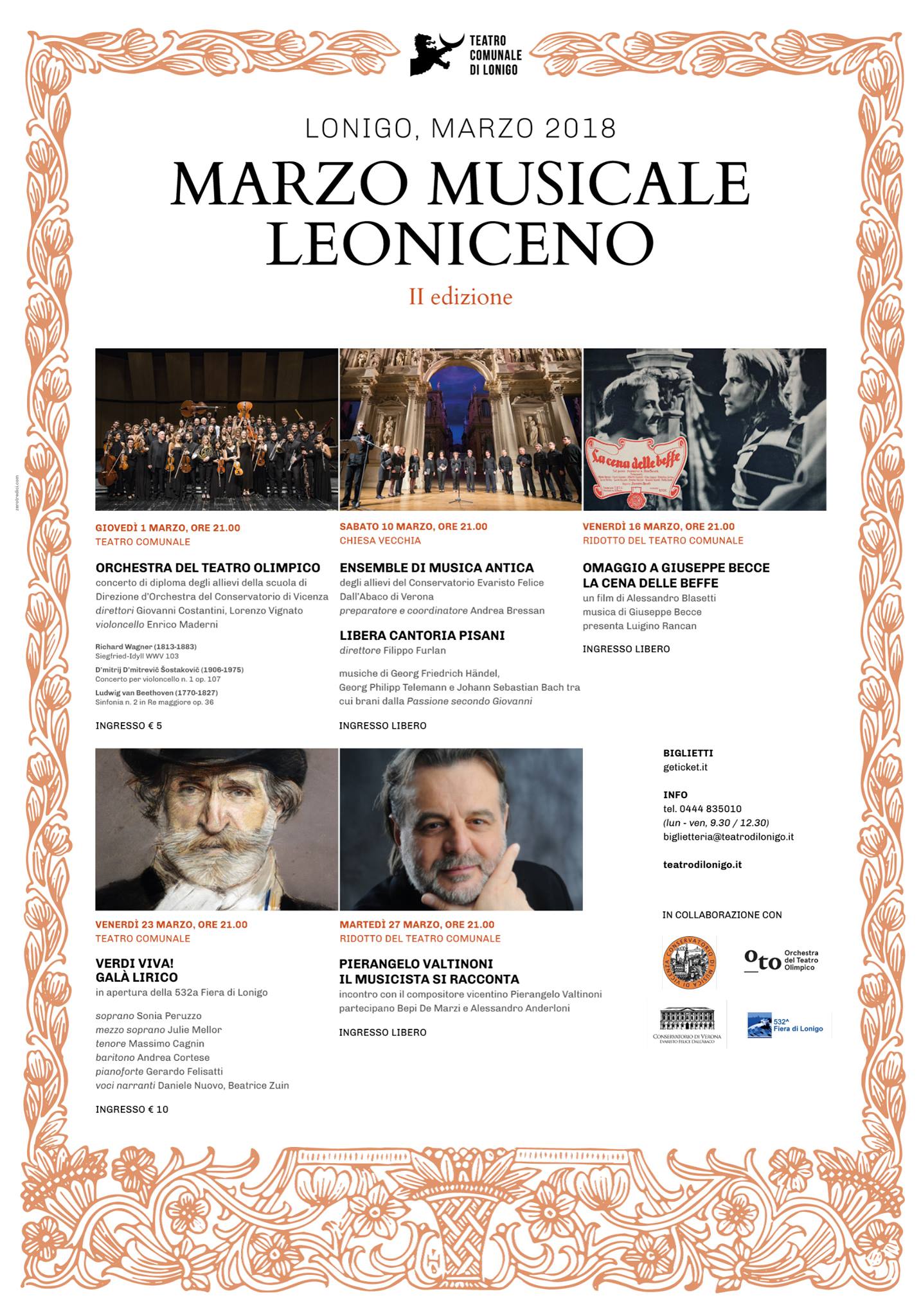 2a RASSEGNA DEL MARZO LIRICO LEONICENO - Teatro di Lonigo