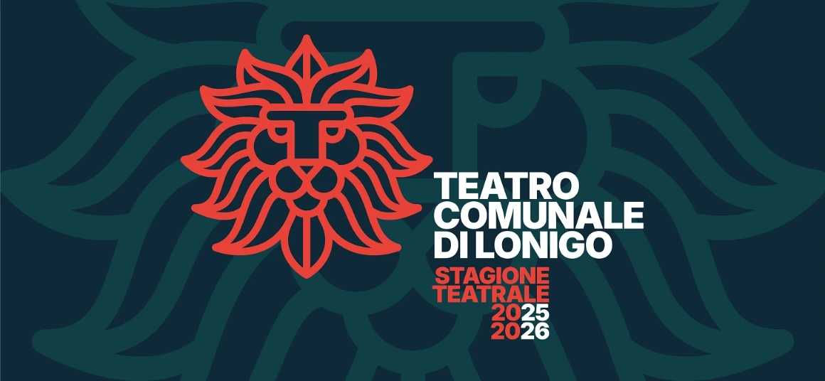 Banner rappresentante la stagione teatrale del teatro comunale di lonigo per l'anno 2025/2026